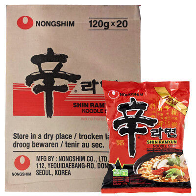 NONGSHIM Instant Noodle Shin Ramyun 20 x 120G| NONGSHIM 方便面 | Mi Shin Ramyun