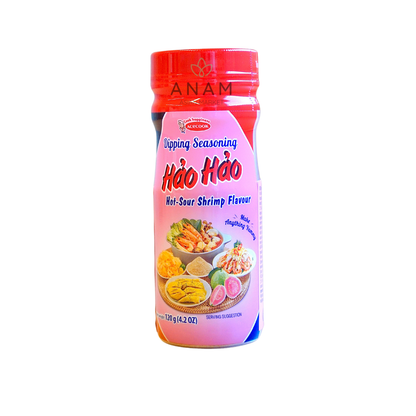 HAOHAO - Dipping Seasoning Hot & Sour Shrimp 24 x 120 G | 酸辣虾蘸料 | Muoi Cham Hao Hao