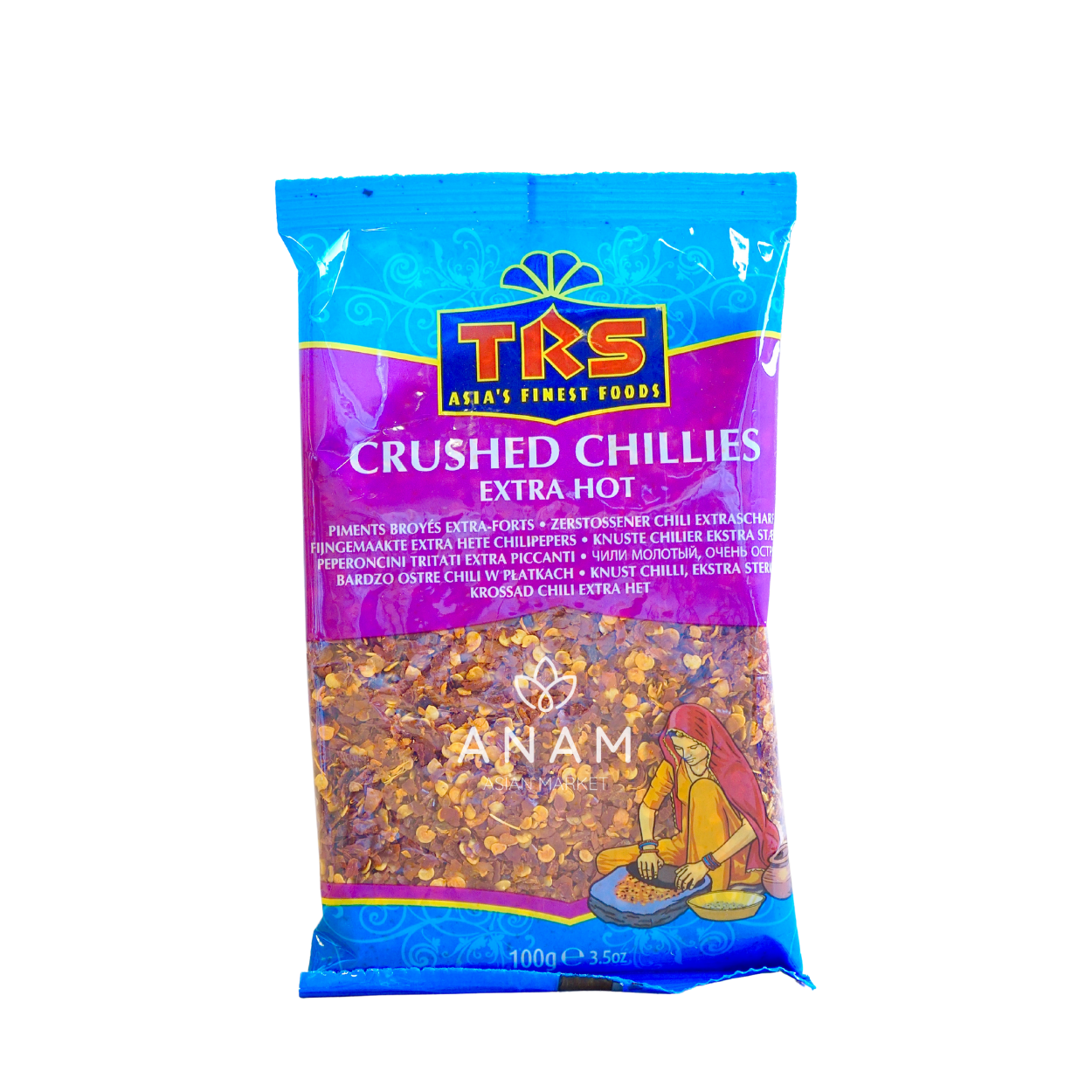 TRS - Chili Crushed Extra Hot 15 x 100 G | 辣椒碎 | Ot kho