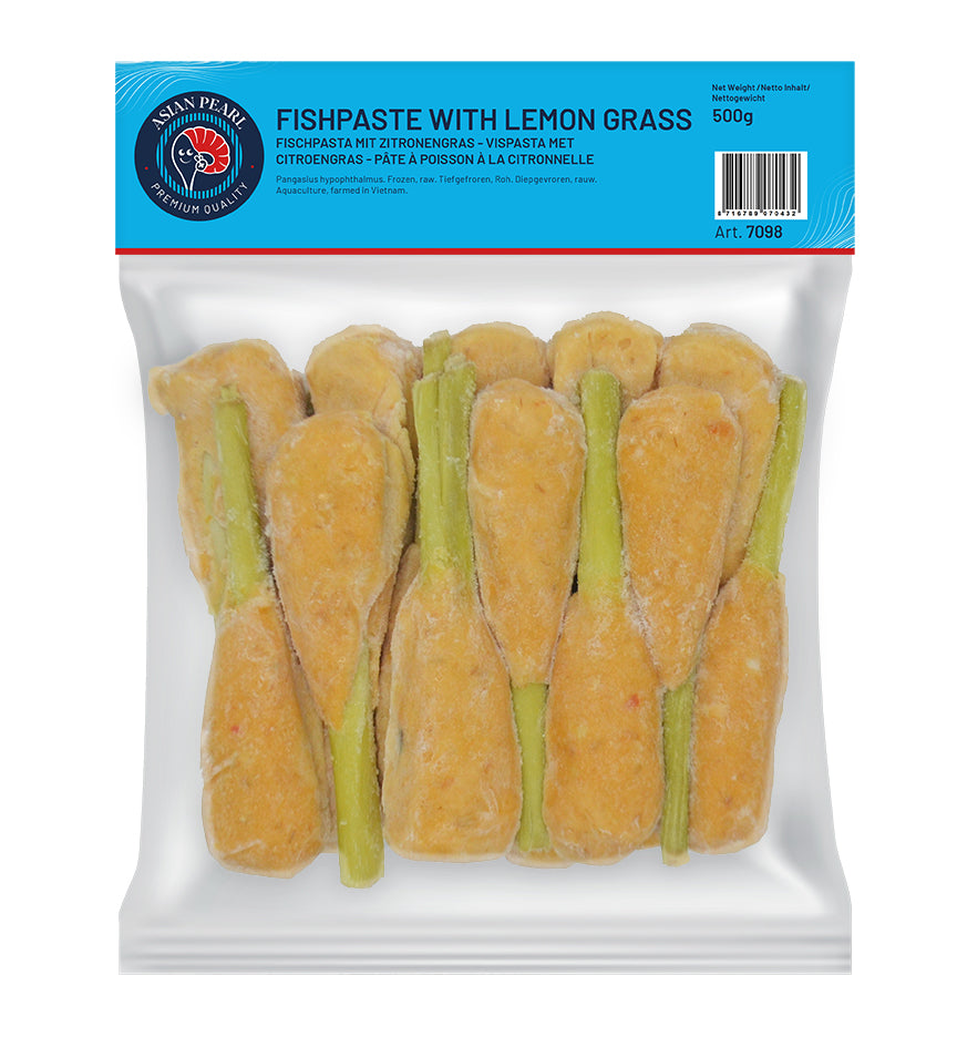 Pangasius fishpaste with lemongrass 500gr | 香茅巴沙鱼饼 500gr