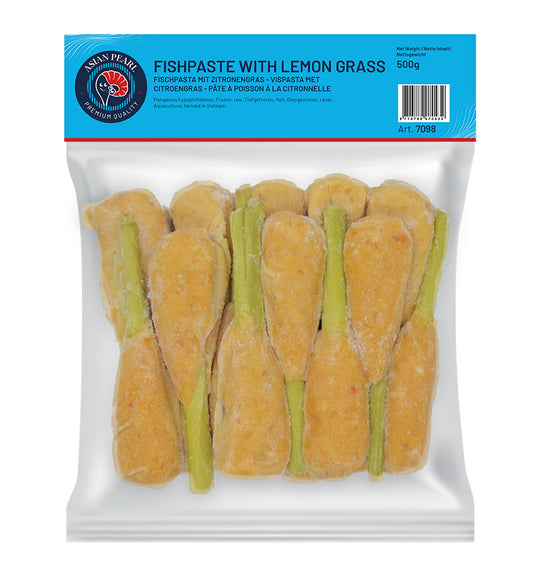 Pangasius fishpaste with lemongrass 500gr | 香茅巴沙鱼饼 500gr