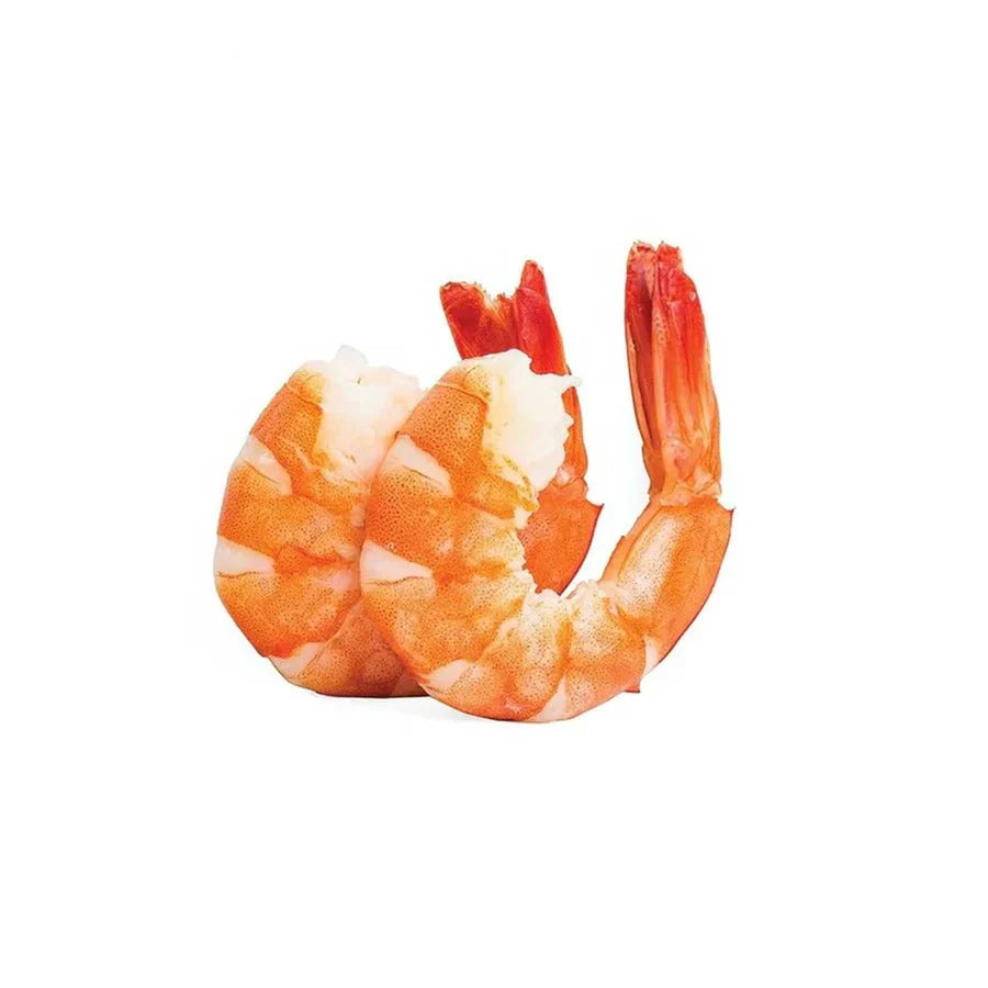 Vanamei Shrimp 31/40 Cooked & Peeled Tail On 10x800g | 31/40 熟白虾虾仁 带尾 800g